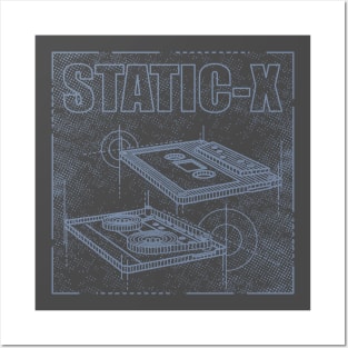 Static-X - Technical Drawing Posters and Art